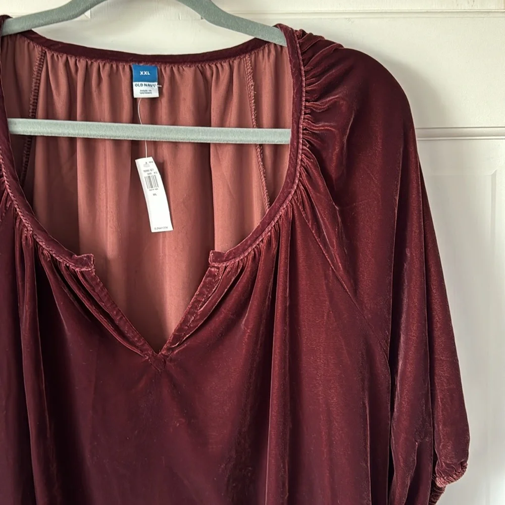Old Navy Velvety Swing Dress. XXL NWT - Picture 2 of 10